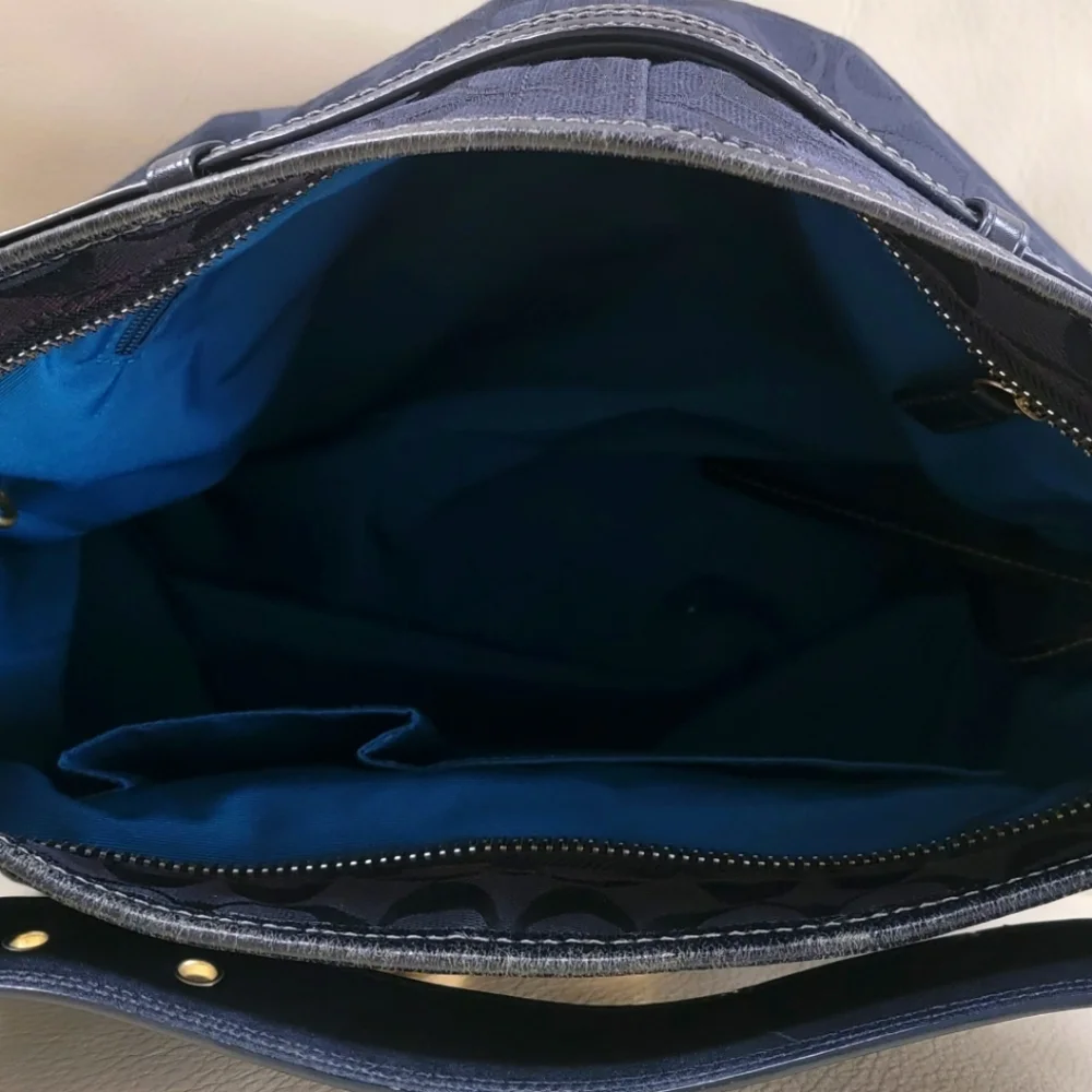Coach Hampton Hobo Black Large Handbag